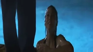 Emmanuelle Chriqui looks hot in a bikini while swimming in