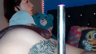 Pink pussy and ass kinky solo toy fun