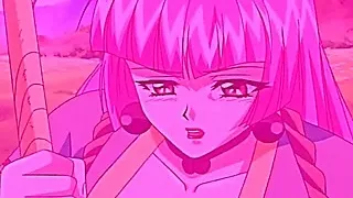 Captivating hentai seductress masturbating her delicious