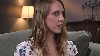 Landlord fucks brunette squirter in bondage