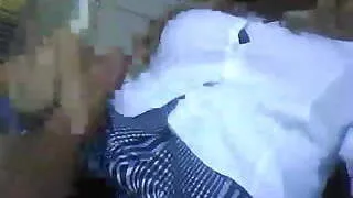 Crossdresser Shemale Masturbates and Cums