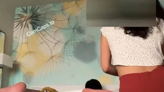 Extremely hot big ass brunette on cam