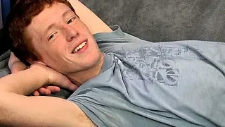 Cute Redhead Alan Parish lays back for a sexy interview and