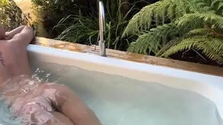 Busty Russian amateur teen fucks and sucks outdoor