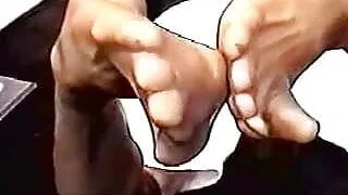 MMM! HOT STOCKINGED FEET