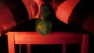 dildo mount in torn nylons