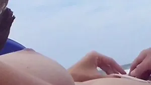 Masturbate nude wife at beach to orgasm