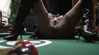 Cool pool billiards play
