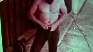 Man teaches his boy-toy lessons.  Rare Vintage bondage clip