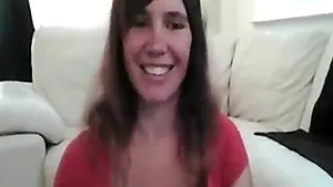 Fatty brunette with enormous juggs teases and masturbates on livecam