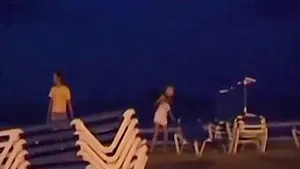 caught fucking on the beach last night