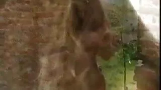 Naked Blonde Plays Outdoor by snahbrandy