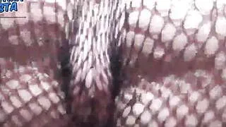 Amazing Fishnet Catsuit . Best Round Ass Ever
