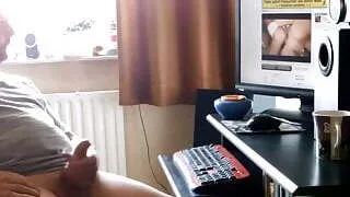 Daddy watching a porn