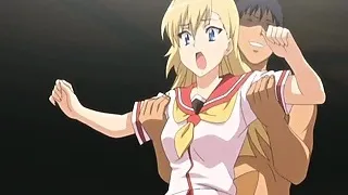 Hentai teen gets gangbanged by men in masks