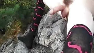 Hairy Sissy Playing with Cock and Cum by TROC