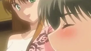 Kinky hentai lesbian babe plays with this poor chick