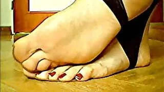 big crossdressed feet