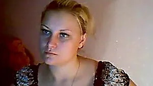 Russian milf with enormous juggs teases and masturbates on livecam