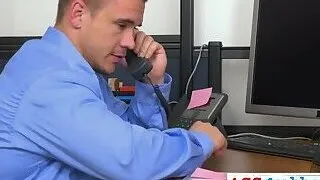 Amateur twink gets banged on table