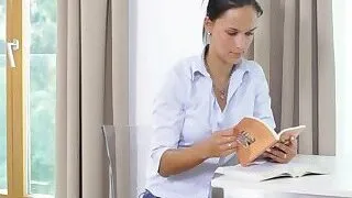 Mesmerizing barely legal Hedvika adores hardcore sex