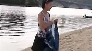 Sexy girls find it simpler to play together on nude beach