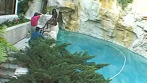 Horny ebony babe Mocha and her friend experience a BBC