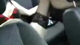 Hot Wife Has Her Throat Fucked in The Backseat