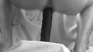 Guy takes 12 inch dildo up the arse