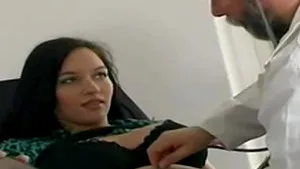 German pregnant beauty at the doctor