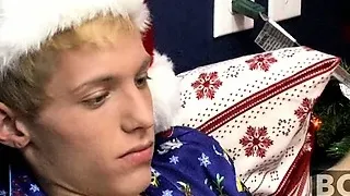 Kenny doesn't have to a toy to use while he jerks it under