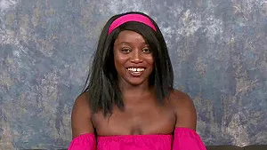 Black slut with great ass throats BBC