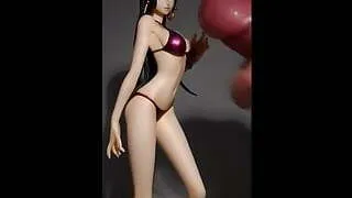 (Figure Cumshot) Boa Hancock.purple bikini vers.