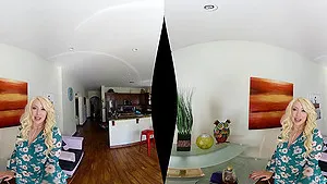 Blonde BBW Sunny Chase likes it when a friend fucks her in POV