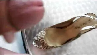 jerk and cum on high heels
