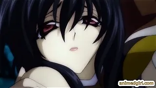 Trapped hentai in spidernet and hot fucked by shemale anime