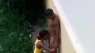 Brazilian Teen Fucking Outside On The Rain