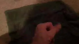 crossdresser stroking and cumming