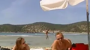 Sex on the beach on a hot summer day