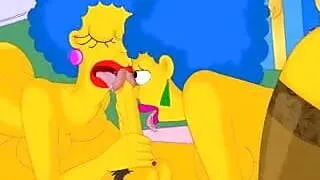 Homer screws Patty and Selma