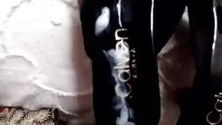 cum on mother in law's heel after jerking her lungi dress