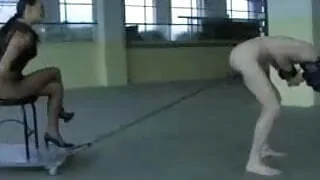 The Mistress trained slave balls