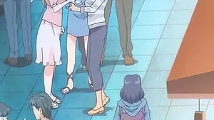 Old man hentai and pretty woman neighbor with big breasts