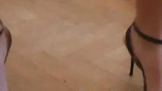 Hot young teacher dancing on a hard cock