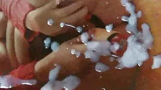 TosserTim spunks Licdad's pussy and toy