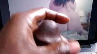 black dude jerking off to me
