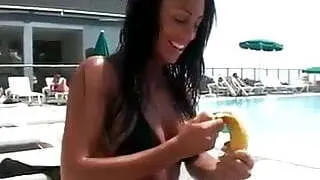 gagging with banana