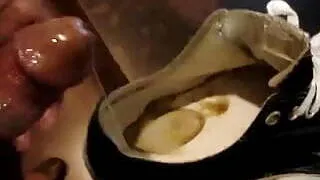 Converse Sneakers Double Cum in Shoes  Dirty insoles