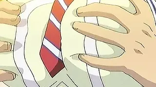 Big titted hentai schoolgirl gets fucked in classroom