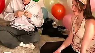 Amateurs strip in truth or dare party game